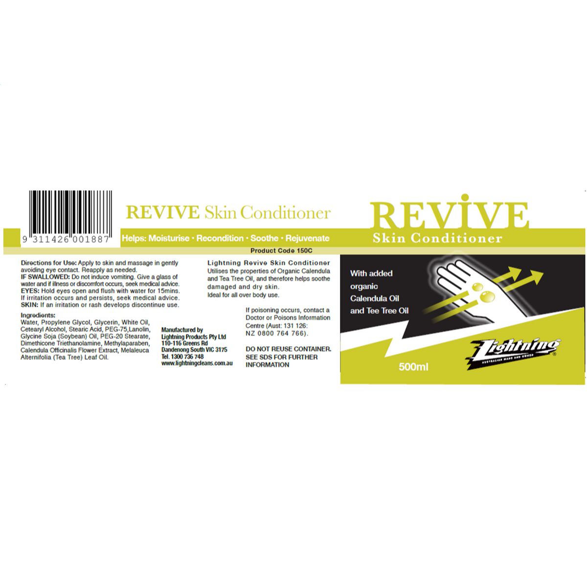 Lightning Conditioner Skin Revive 500ml 150C