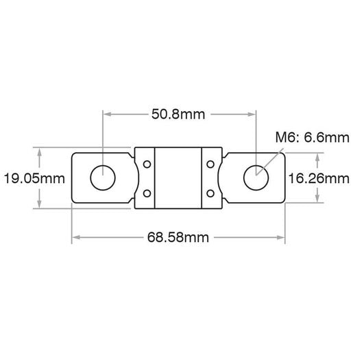 OEX Mega Fuse, 80A Bolt On - Pack Of 5 ACX6520