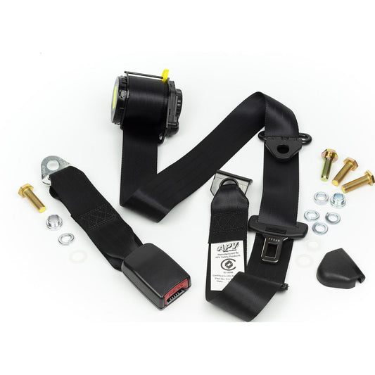 APV Seat Belt 90/90 Vertically Mounted In Pillar 275mm Webbing K4558