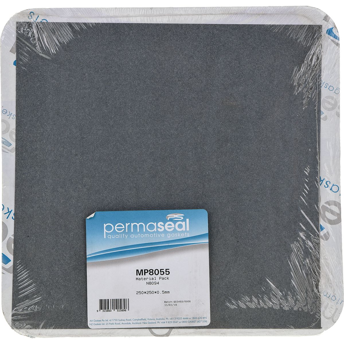 Permaseal Gasket Sheet N8094 250x250x0.5mm MP8055