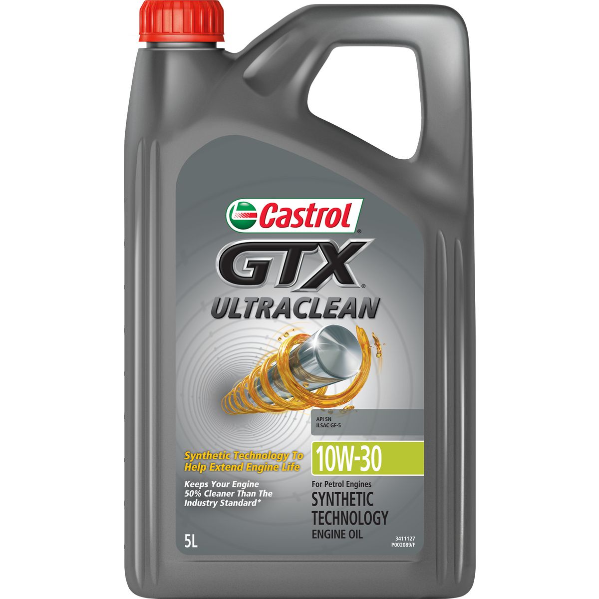 Castrol GTX Ultraclean 10W-30 Engine Oil 5L 3411127