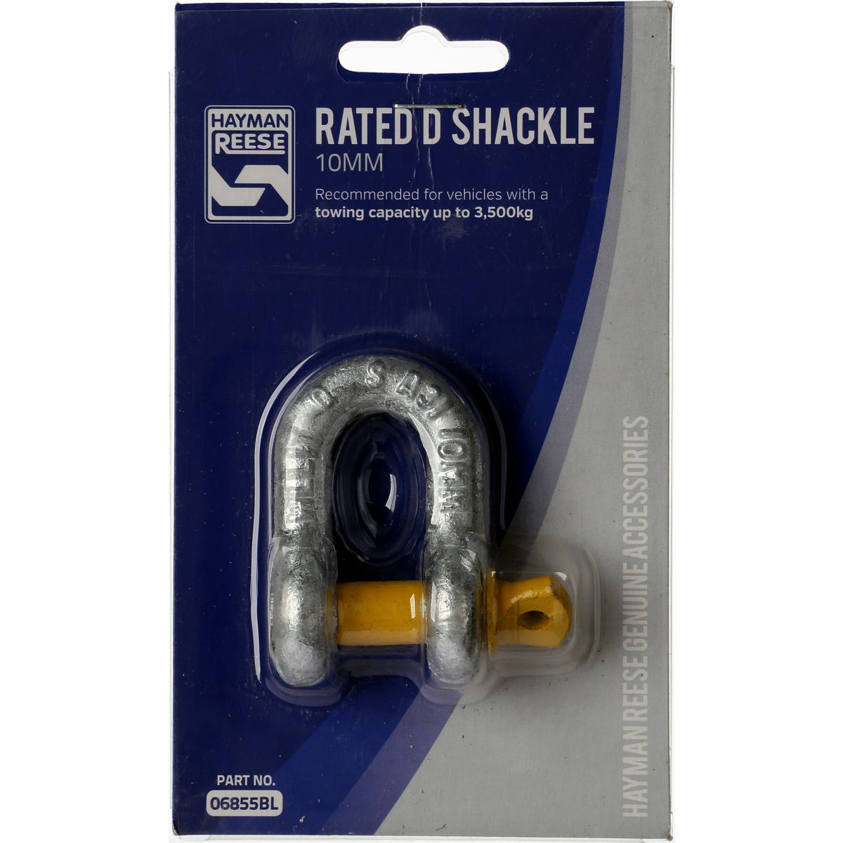 Hayman Reese Rated D Shackle 10mm 1000Kg 06855BL
