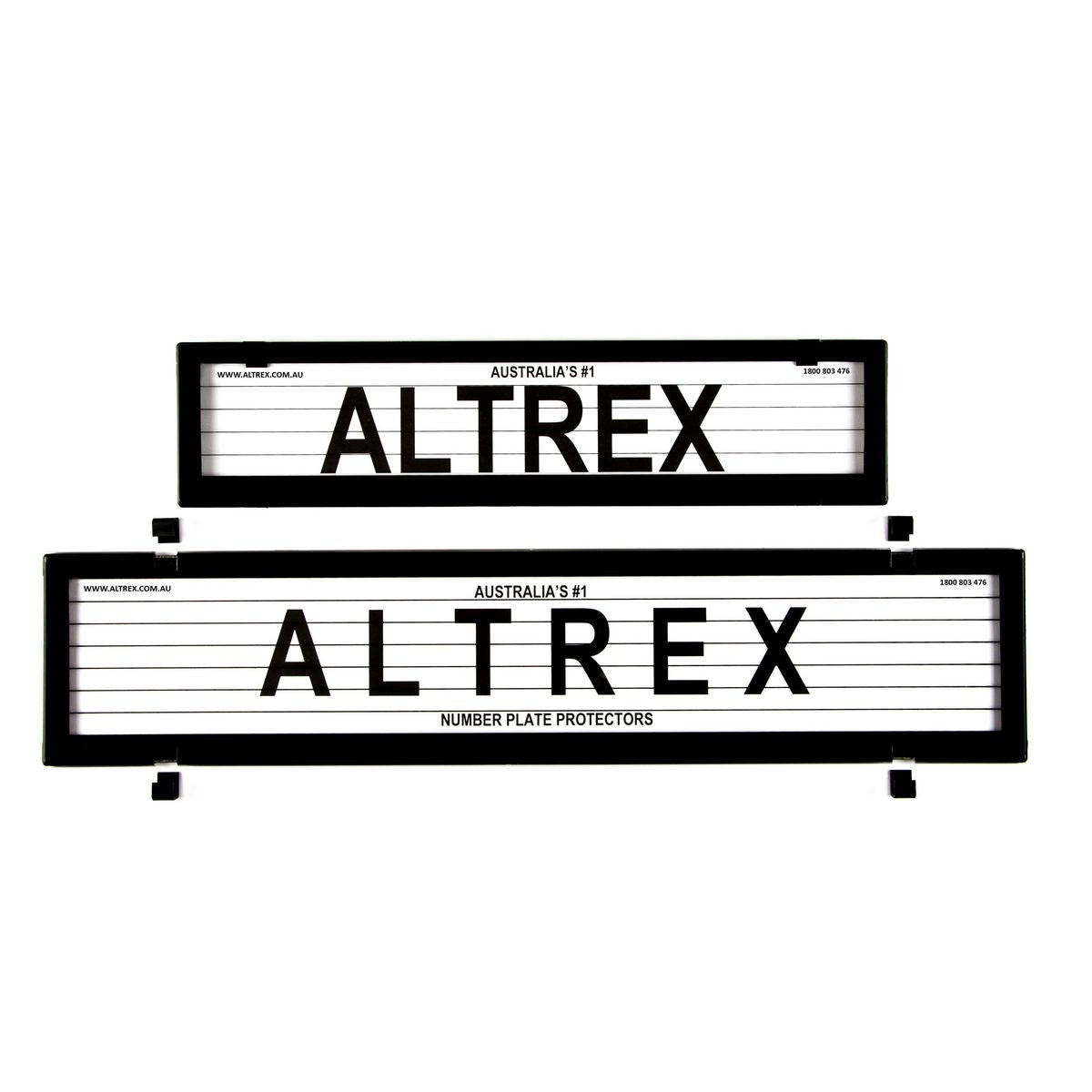 Altrex Number Plate Cover 6 Figure Black With Lines European Premium Combination