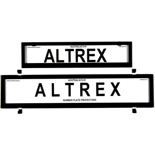 Altrex Number Plate Cover 6 Figure Black Without Lines European Premium Combination