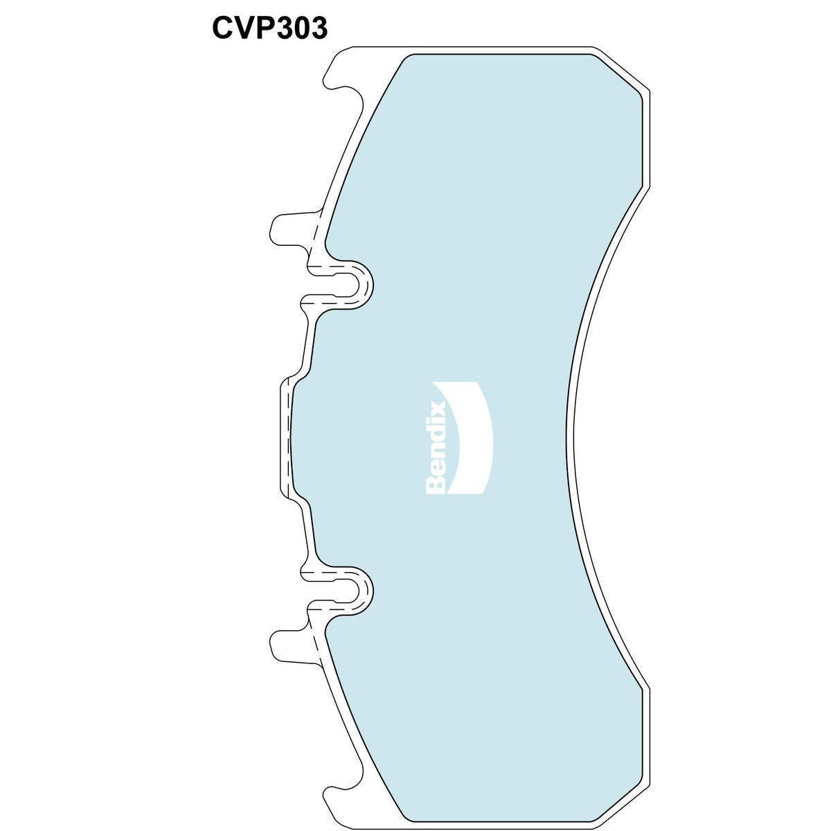 Protrans Brake Pad Set CVP303PT