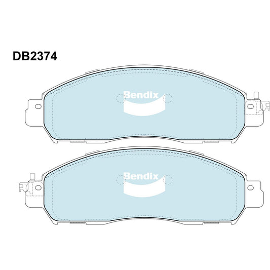 Bendix Heavy Duty Brake Pad Set Front DB2374 HD