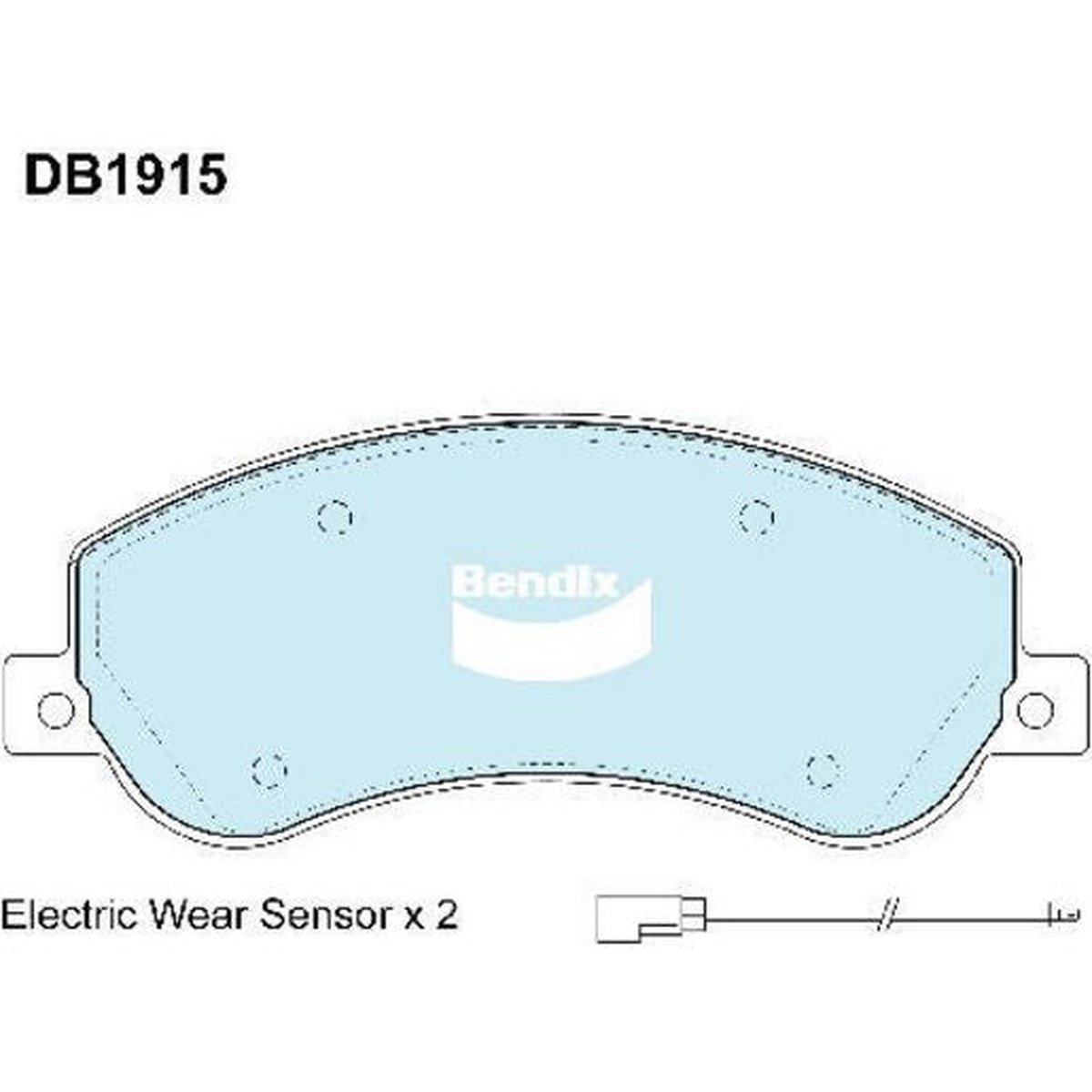 Bendix EURO Brake Pad Set Front DB1915 EURO+