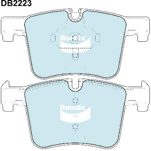 Bendix EURO Brake Pad Set Front DB2223 EURO+