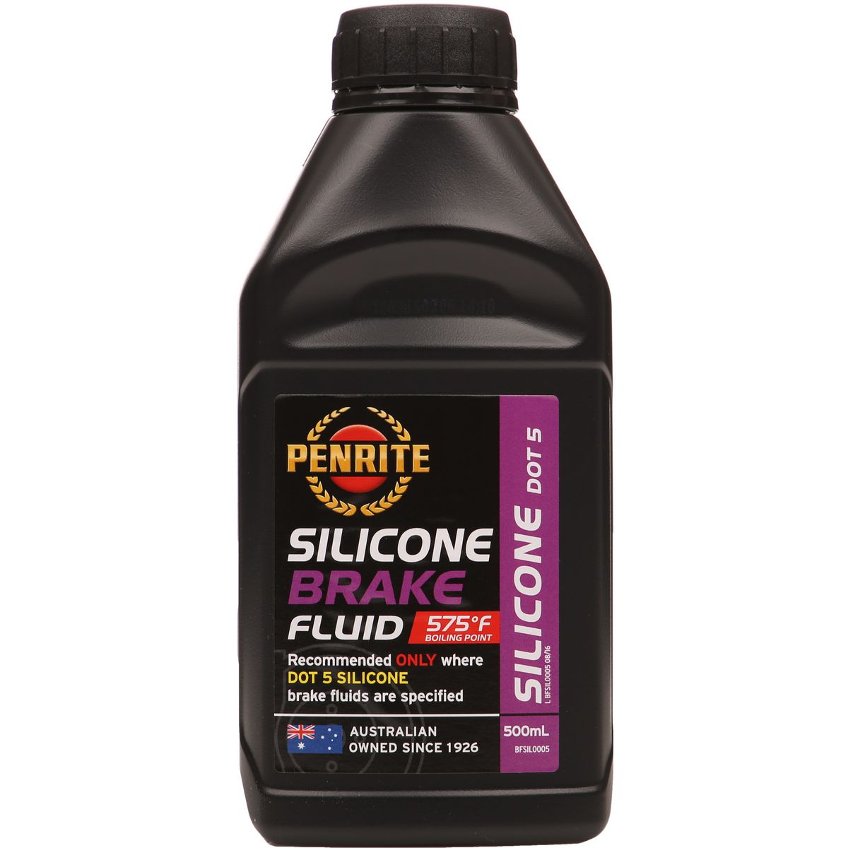 Penrite Silicone Brake Fluid DOT 5 500ml BFSIL0005