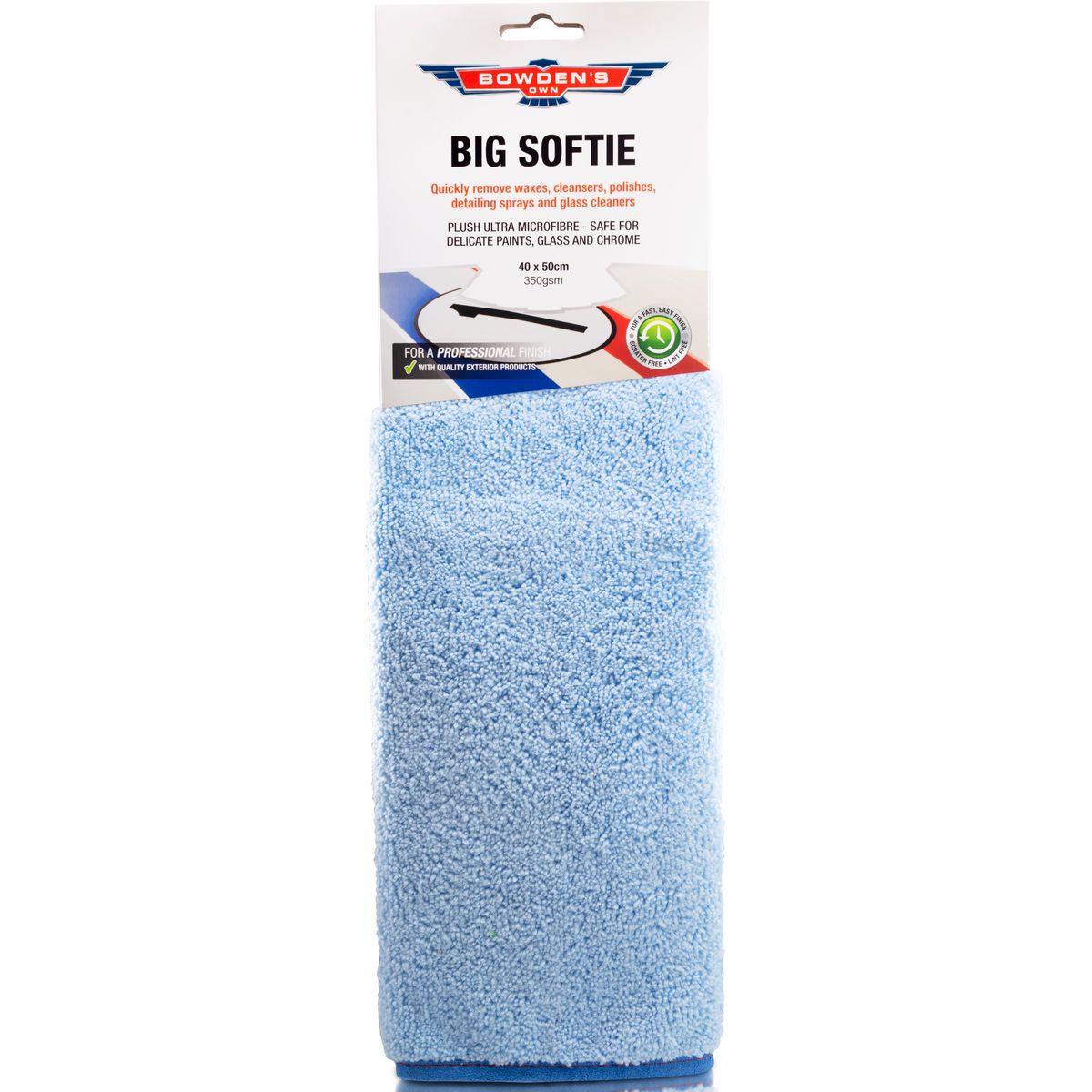 Bowden's Own Big Softie Blue Microfibre Cloth