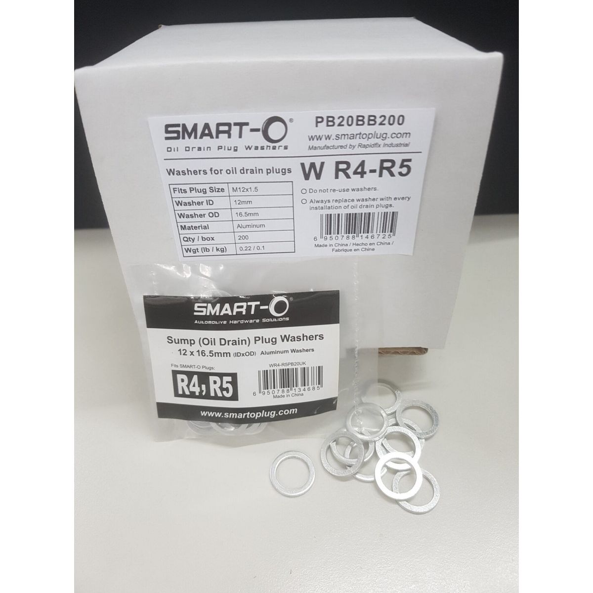 Smart-O Alloy Washer Suits R4R5 Sump Plug 20 Pack WR4-R5PB20