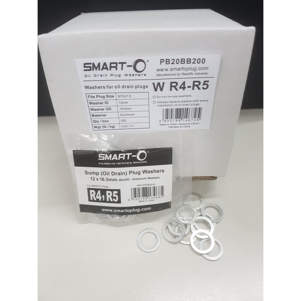 Smart-O Alloy Washer Suits R4R5 Sump Plug 20 Pack WR4-R5PB20