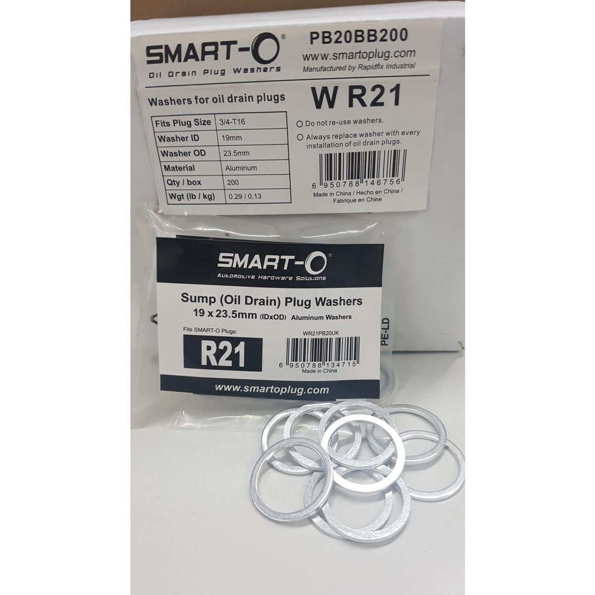 Smart-O Alloy Washer Suits R21 Sump Plug 20 Pack WR21PB20