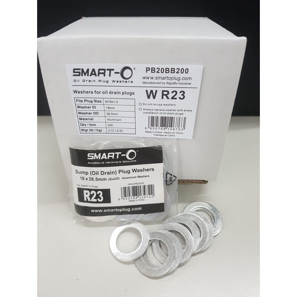Smart-O Alloy Washer Suits R23 Sump Plug 20 Pack WR23PB20