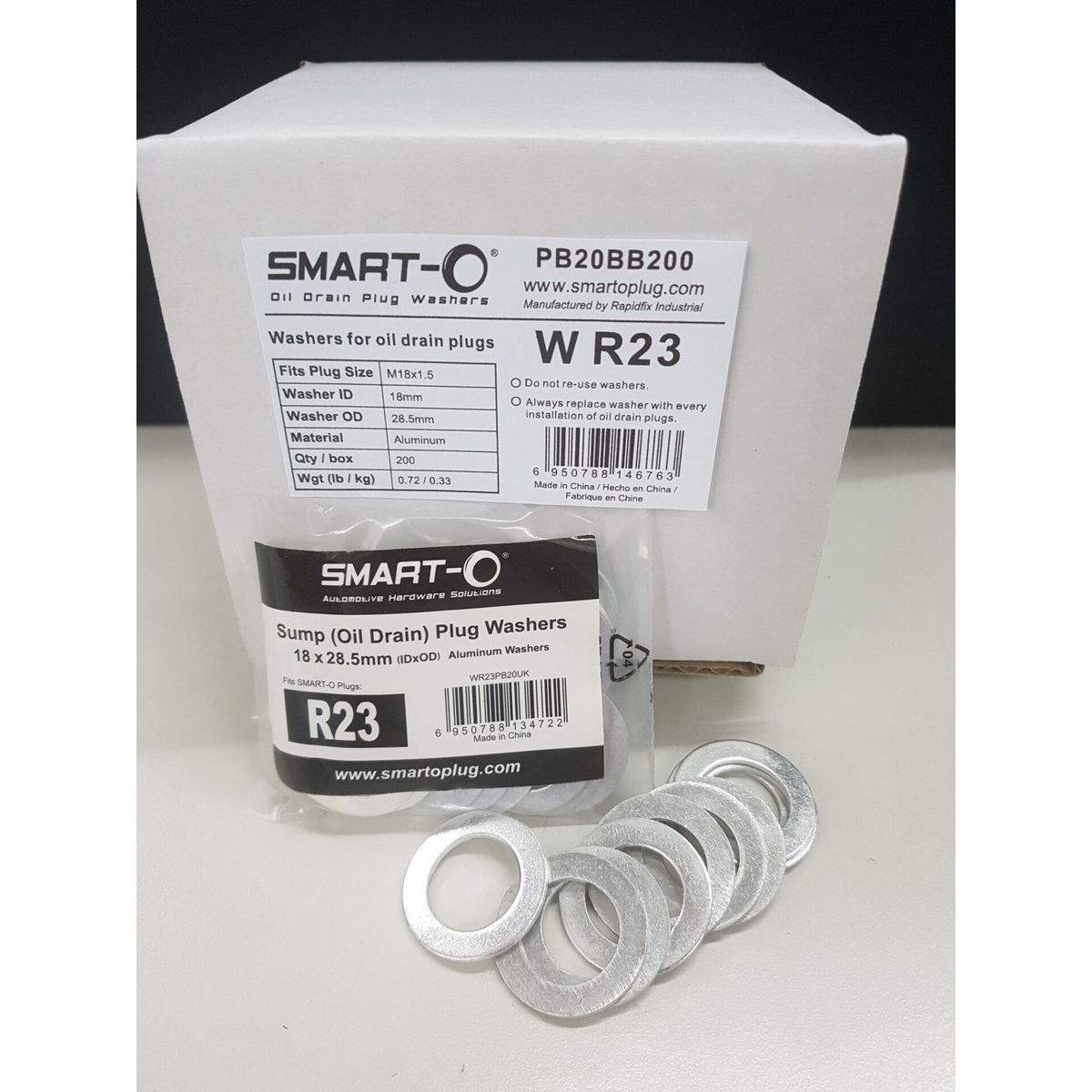 Smart-O Alloy Washer Suits R23 Sump Plug 20 Pack WR23PB20