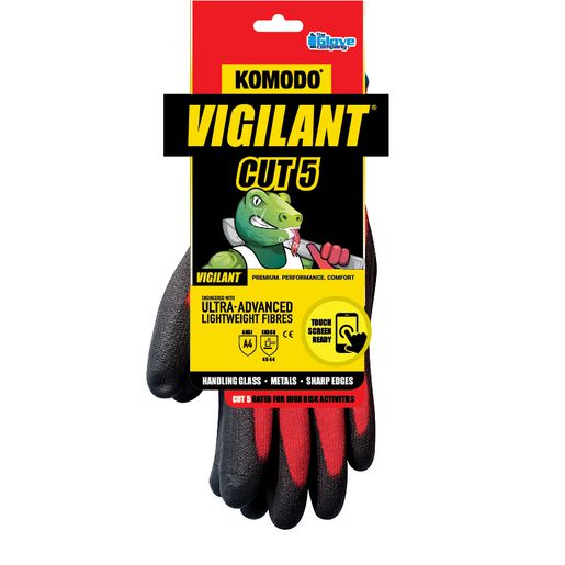 Komodo Vigilant Cut 5 Touch Screen Gloves X Large 630604