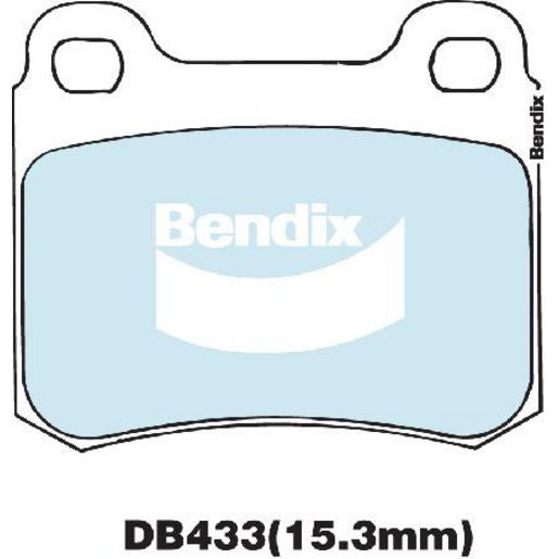 Bendix EURO Brake Pad Set Rear DB433 EURO+