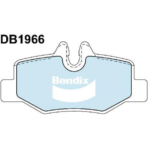Bendix EURO Brake Pad Set Rear DB1966 EURO+