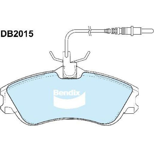 Bendix EURO Brake Pad Set Front DB2015 EURO+
