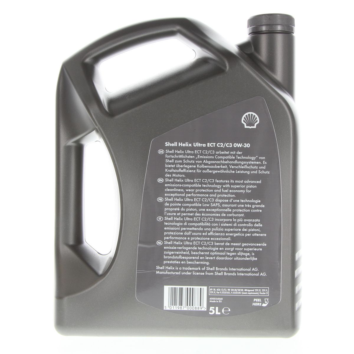 Shell Helix Ultra ECT C2/C3 Engine Oil 0W30 5L
