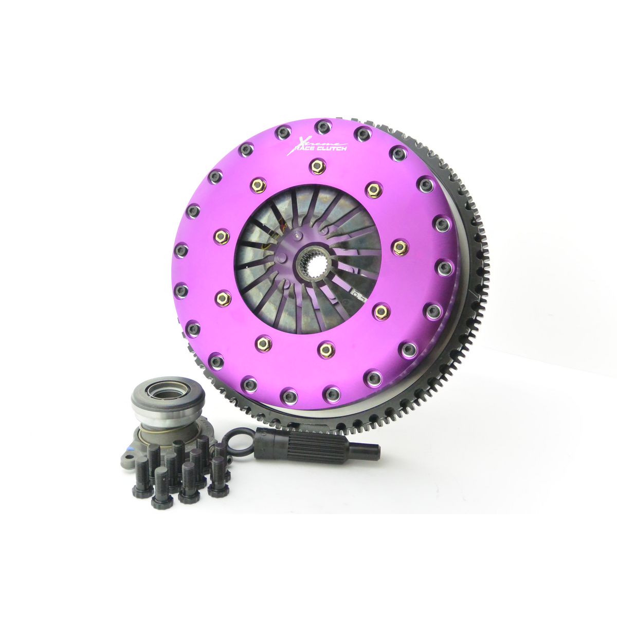 Xtreme Clutch Kit Motorsport Twin Plate Includes Flywheel & Csc (Concentric Slave Cylinder) KFD23648-2P