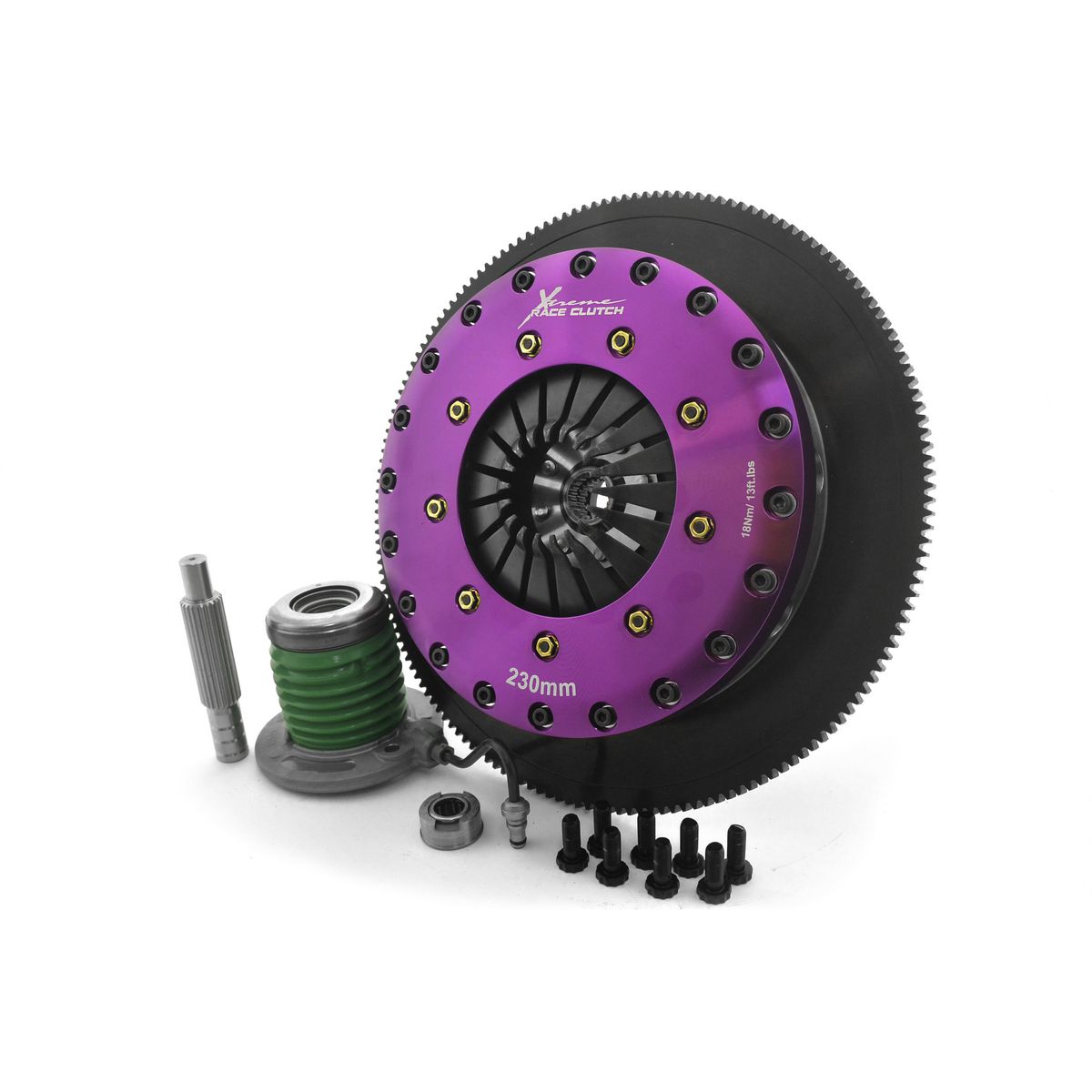 Xtreme Clutch Kit Motorsport Twin Plate Includes Flywheel & Csc (Concentric Slave Cylinder) KFD23655-2P