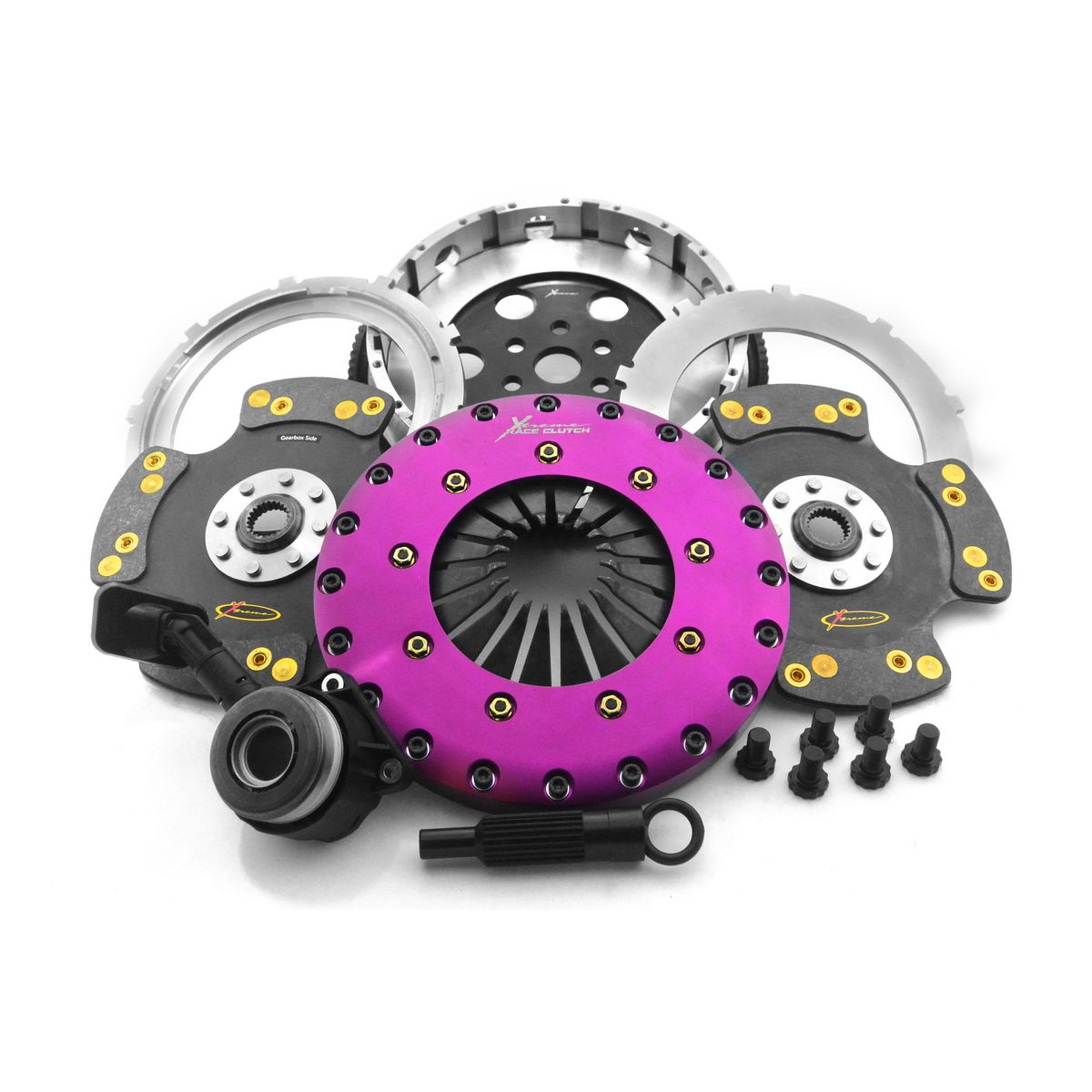 Xtreme Clutch Kit Motorsport Twin Plate Includes Flywheel & Csc (Concentric Slave Cylinder) KFD23659-2P