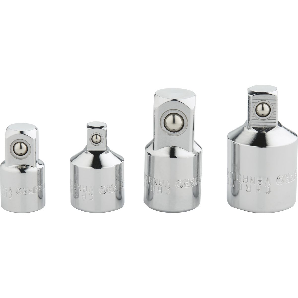 Mechpro Adapter Set 1/4In, 3/8In & 1/2In Drive 4pc