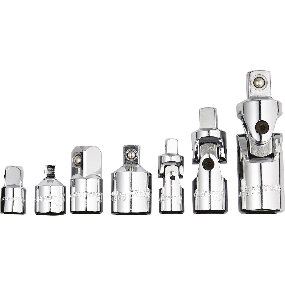Mechpro Adapter & Universal Joint Set 7pc