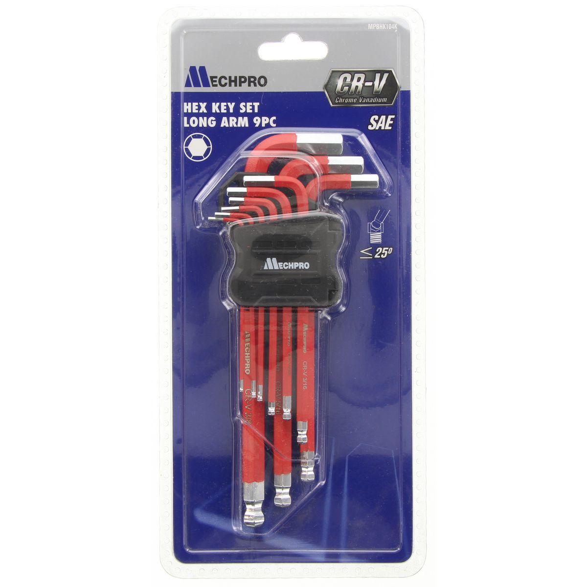 Mechpro Hex Key Long Arm Set SAE 9pc