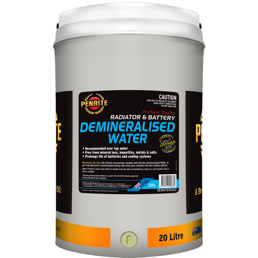 Penrite Demineralised Water 20L DEWATER020