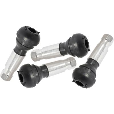 Aeroflow Rubber Pull Thru Valve Stems Chrome 7/16in Hole (4 Pack) AF3060-0008