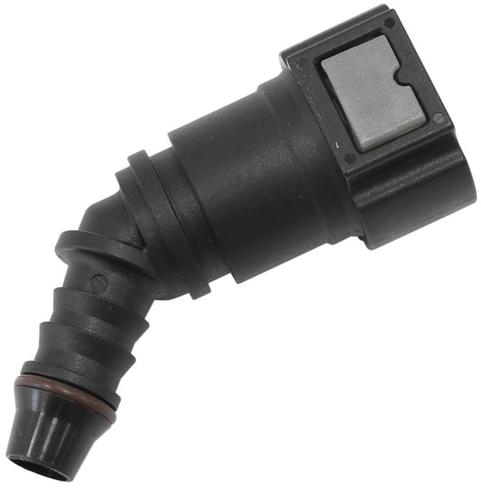 Aeroflow Push On 3/8" EFI Fitting To 3/8" / 9.65mm Barb 45Degree