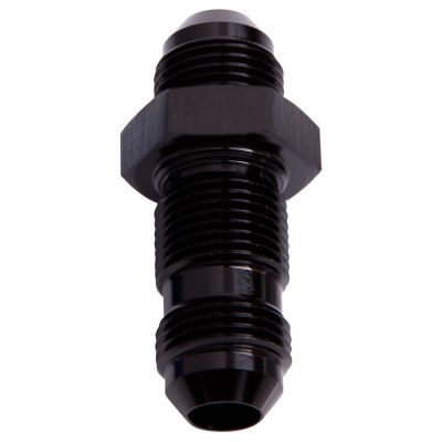 Aeroflow Straight Bulkhead -20AN Black AF832-20BLK