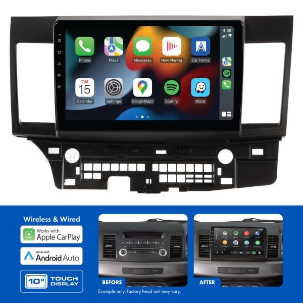 Aerpro 10 inch Multimedia Receiver to Suit Mitsubishi Lancer (2010-2017) - Non-Amplified AMAMB5