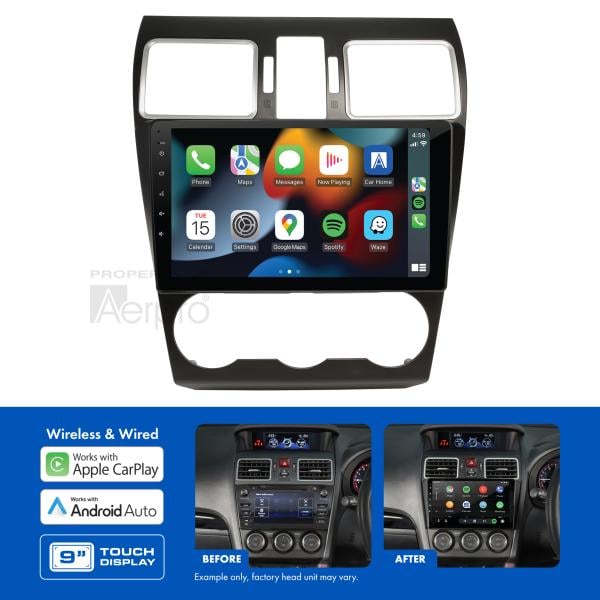 Aerpro 9In Multimedia Receiver To Suit Subaru Forester (2015-2018), Impreza (2015-2016), Levorg (2016-2020), Wrx (2016-2018) & Xv (2016-2017) - With Navigation AMASU4