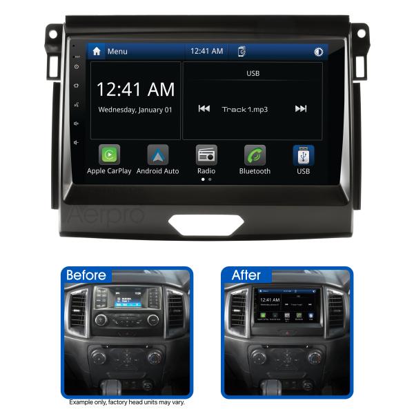Aerpro 9In Multimedia Receiver To Suit Ford Ranger Px3 (2018-2019) - 4.2 Inch Display Only AMFO4