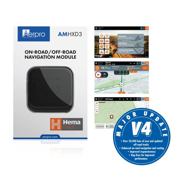 Aerpro Hema Maps On-Road / Off-Road Navigation Module AMHXD3