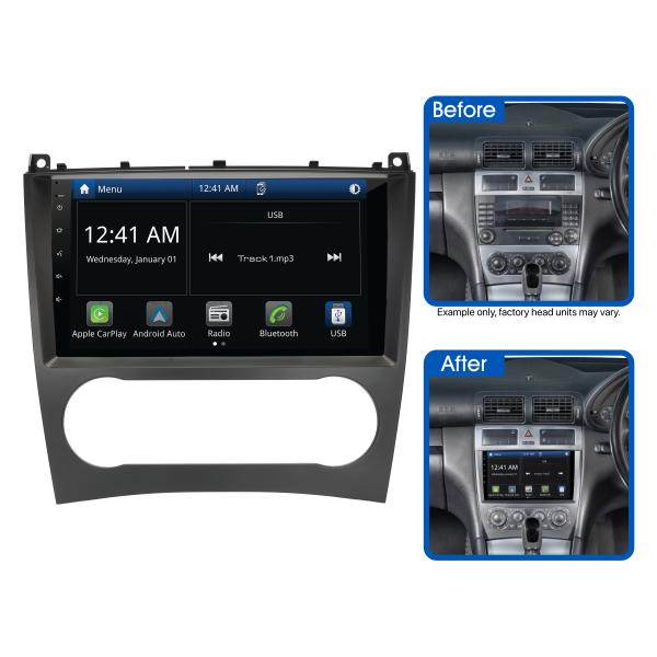Aerpro 9In Multimedia Receiver To Suit Mercedes C-Class (2004-2006) & Clc (2008-2011) - Non-Amplified AMMC4