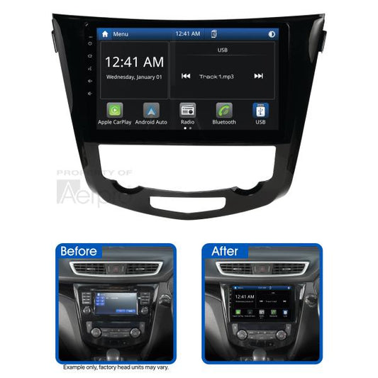 Aerpro 10In Multimedia Receiver To Suit Nissan Qashqai (2014-2019) & X-Trail (2014-On) - Sat Nav & 360 Camera Models AMNI1