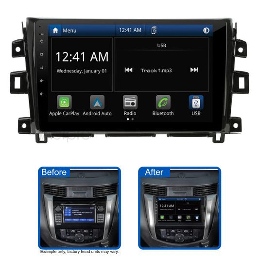 Aerpro 10In Multimedia Receiver To Suit Nissan Navara (2018-2019) - Factory Navigation & 360 Camera Models AMNI3