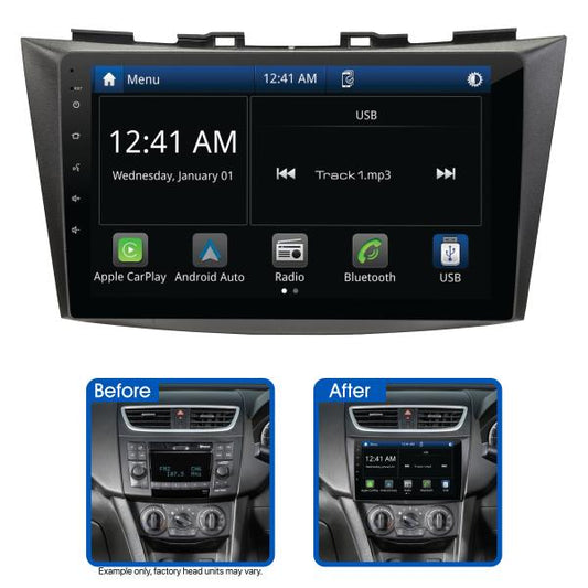 Aerpro 9In Multimedia Receiver To Suit Suzuki Swift (2011-2017) - With Phone Buttons AMSZ4