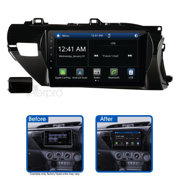 Aerpro 10In Multimedia Receiver To Suit Toyota Hilux (2015-2020) AMTO2