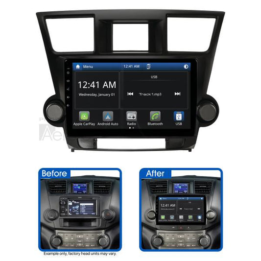 Aerpro 10In Multimedia Receiver To Suit Toyota Kluger (2007-2013) - Non-Amplified AMTO6