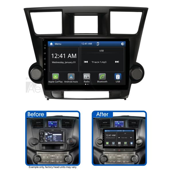Aerpro 10In Multimedia Receiver To Suit Toyota Kluger (2007-2013) - Non-Amplified AMTO6