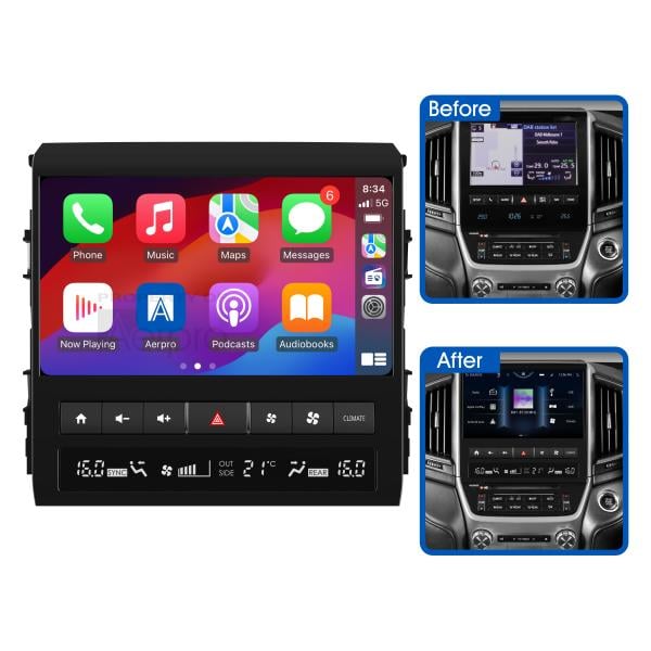 Aerpro 10In Advanced Infotainment System To Suit Landcruiser 200 Series Vx & Sahara (2016-2021) AMUTO53