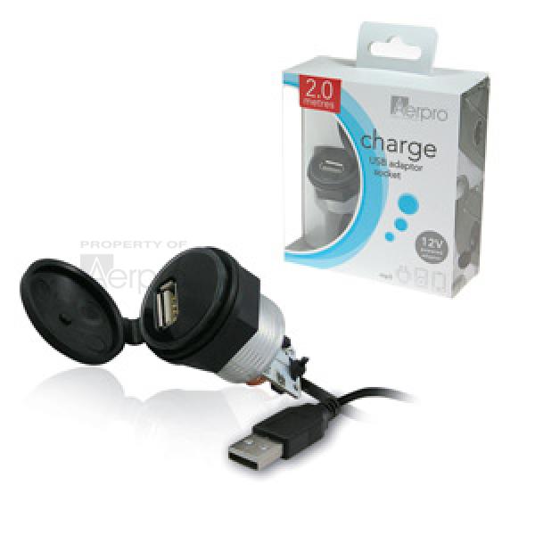 Aerpro 12V Adaptor Socket Universal Usb APUSBD2