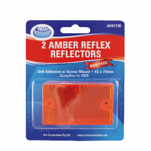 Ark Amber Reflex Reflectors Self Adhesive/Screw Type AR4373B