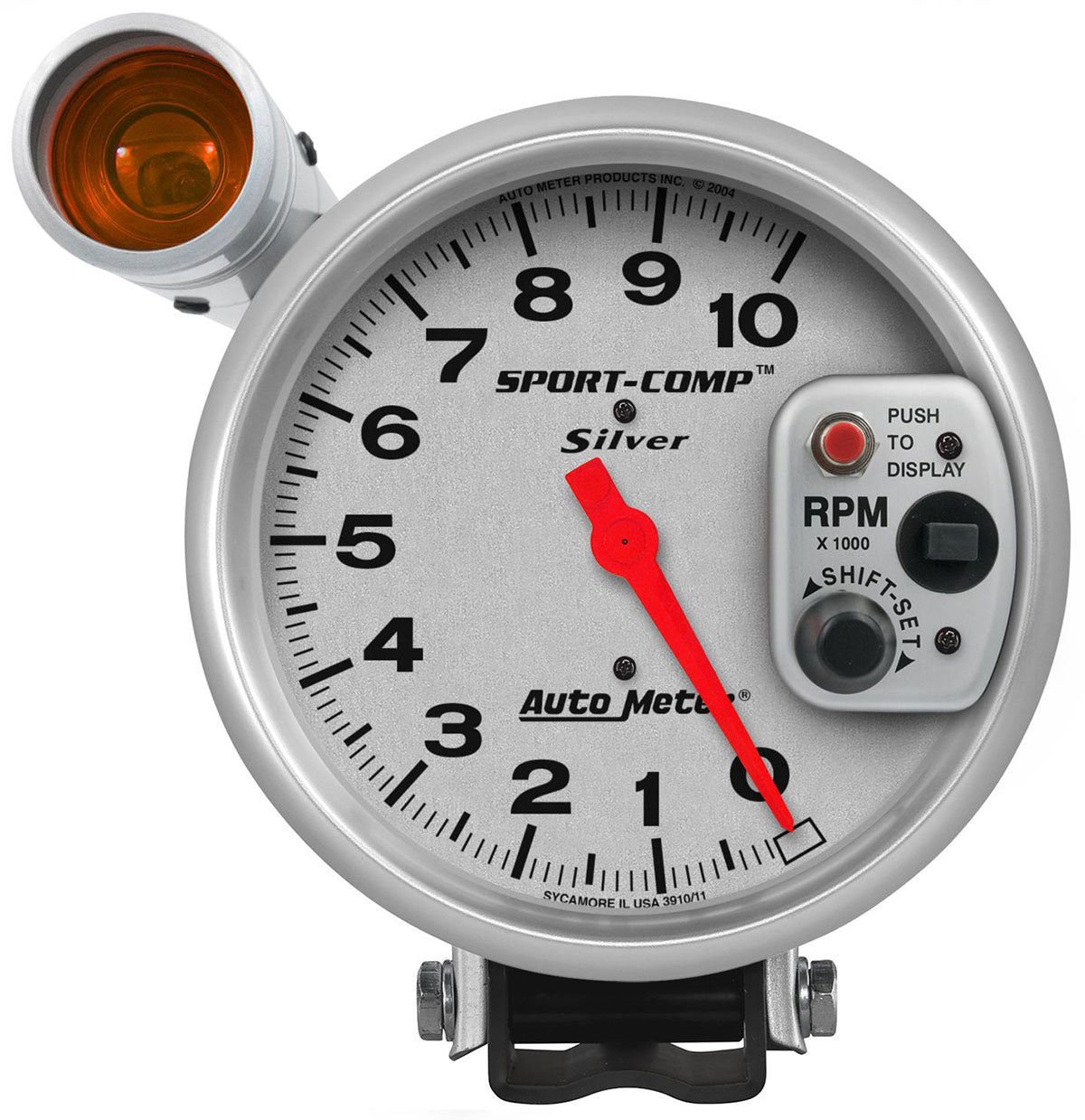 Autometer Ultra-Lite 5in Tacho Gauge 10,000rpm Pedestal Mount w/Shift Light AU3911