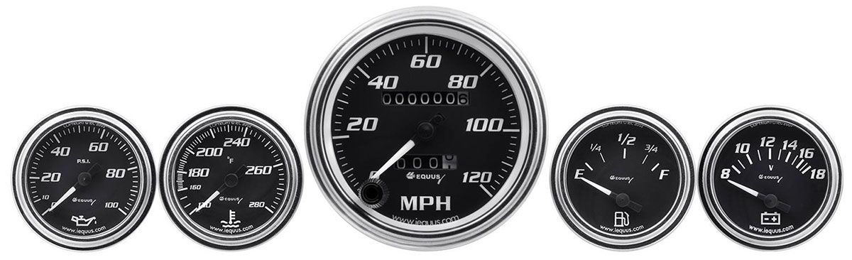 AutoMeter Equus 5-Piece Gauge Kit AUE7500